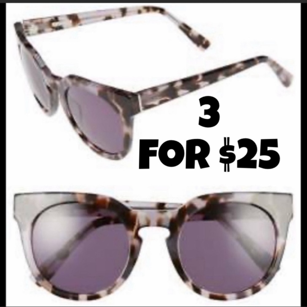 Derek Lam Stella Lilac Tortoise Sunglasses